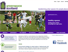 Tablet Screenshot of greenspacescotland.org.uk